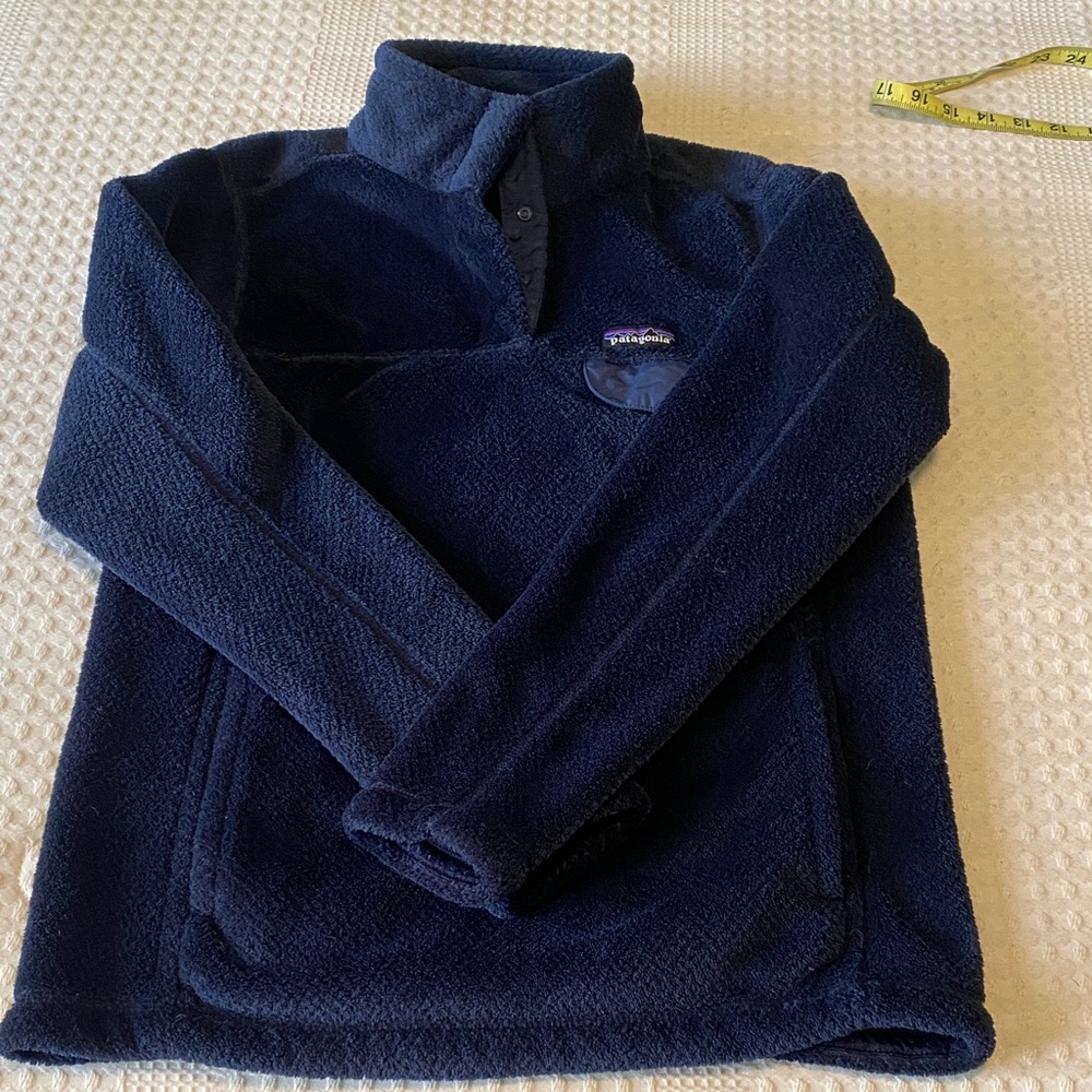 Patagonia Blue Fleece Retool T-Snap Pullover medium